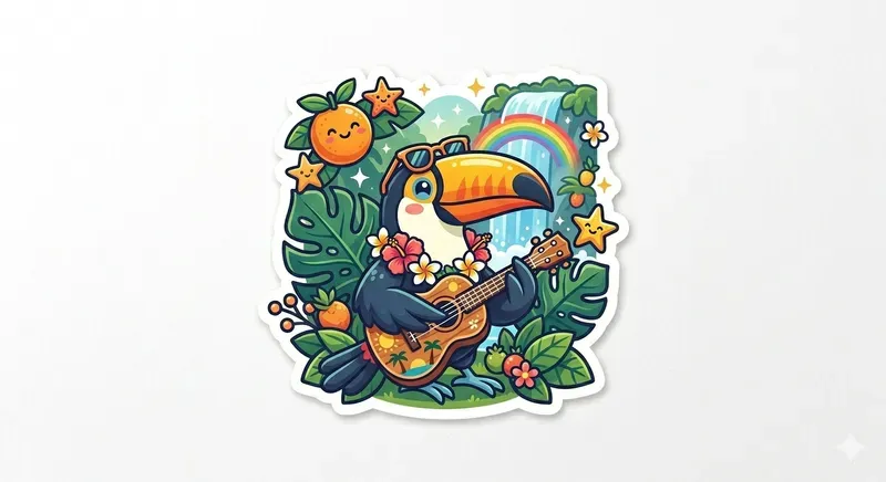 Tropical Summer Stickers