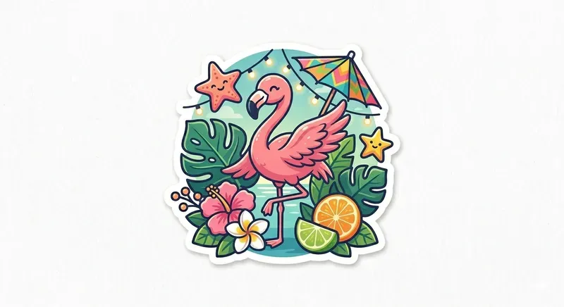 Tropical Summer Stickers