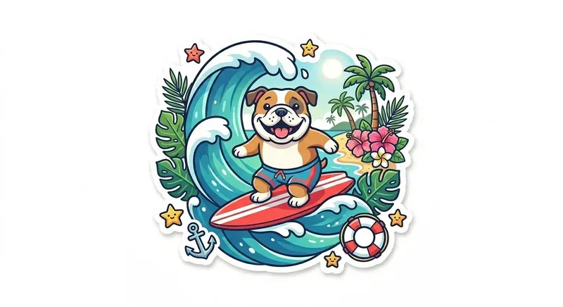 Tropical Summer Stickers