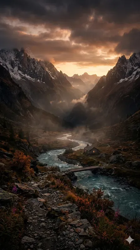 Golden Dark Cinematic Landscapes