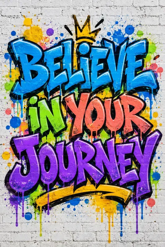 Graffiti Motivation Wall Art