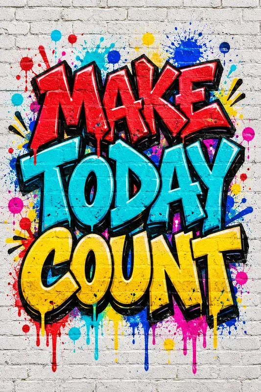Graffiti Motivation Wall Art
