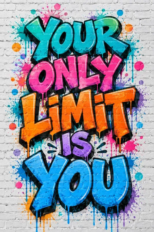 Graffiti Motivation Wall Art