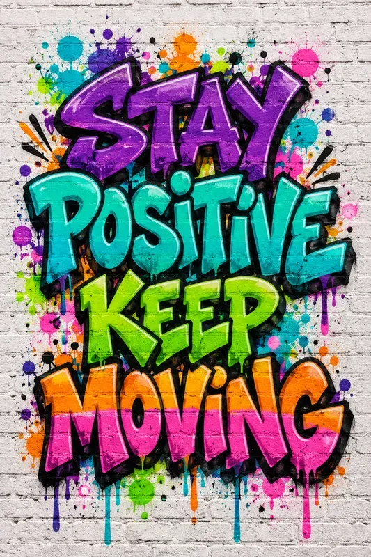 Graffiti Motivation Wall Art