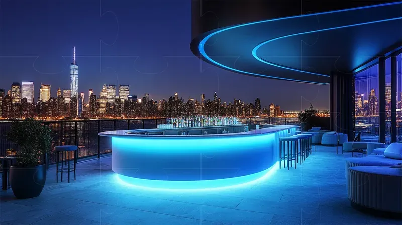 Roof Top Bar Interior Designs