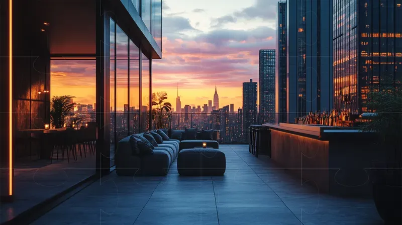 Roof Top Bar Interior Designs