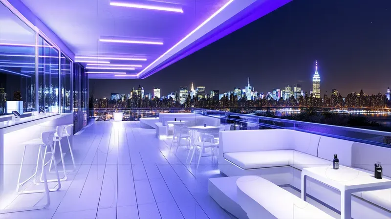 Roof Top Bar Interior Designs