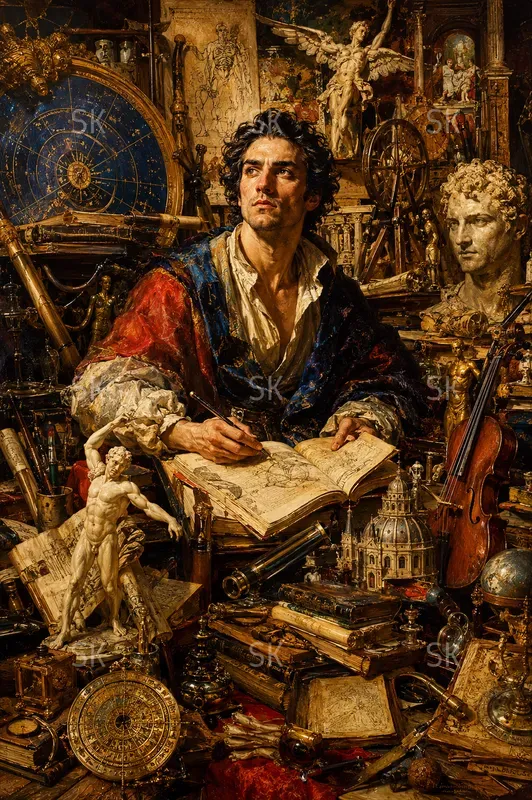 Cinematic Maximalist Oil Paintings