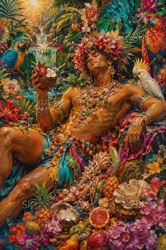 Cinematic Maximalist Oil Paintings