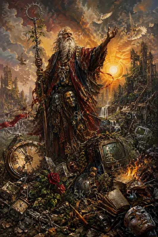 Cinematic Maximalist Oil Paintings
