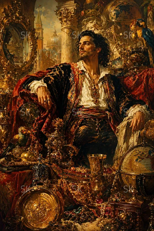 Cinematic Maximalist Oil Paintings