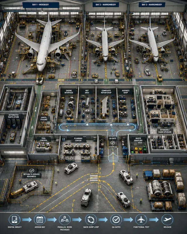 Aircraft Mro Hangar Maintenance Flows
