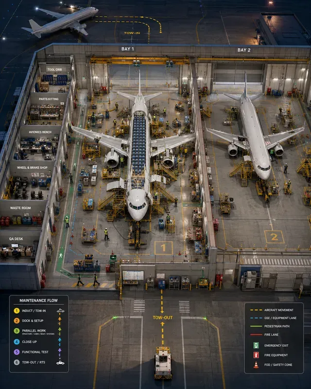 Aircraft Mro Hangar Maintenance Flows