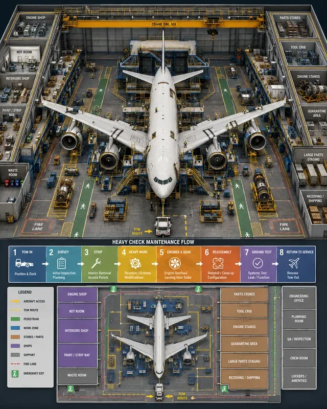 Aircraft Mro Hangar Maintenance Flows