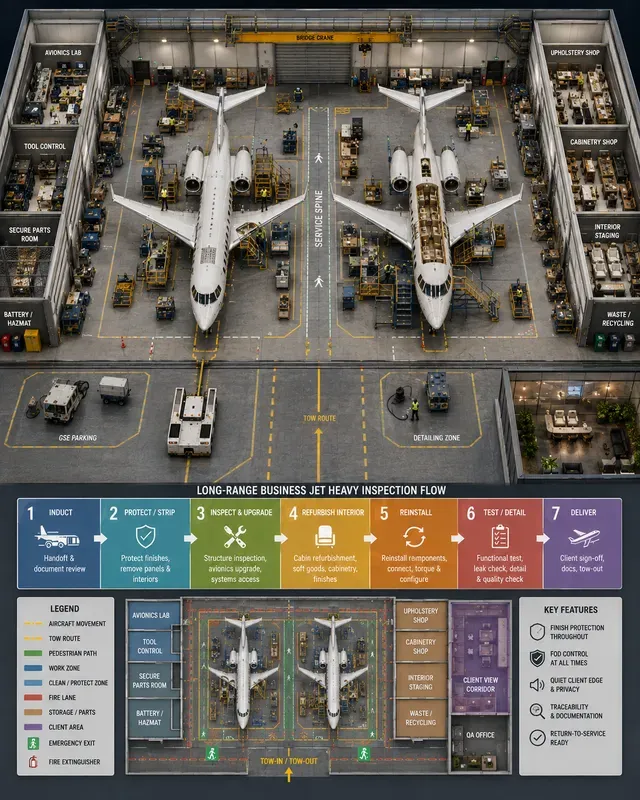 Aircraft Mro Hangar Maintenance Flows