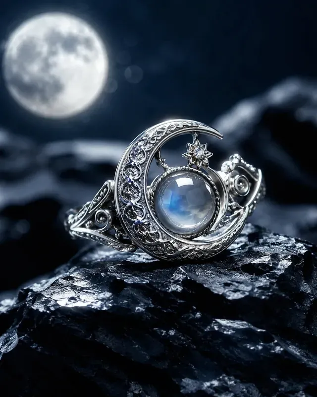 Dramatic Silver Ring Editorials