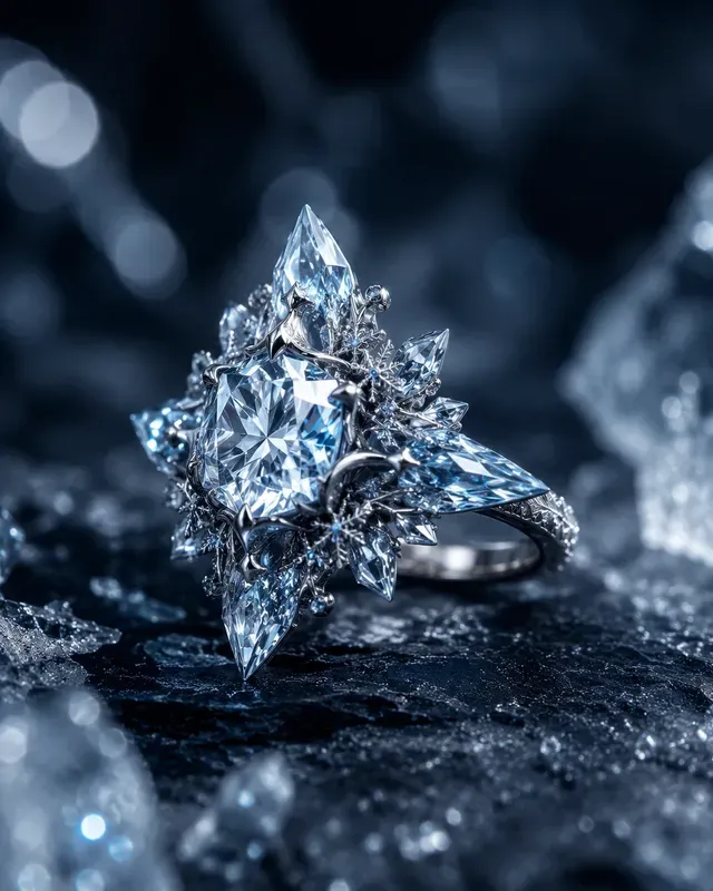 Dramatic Silver Ring Editorials