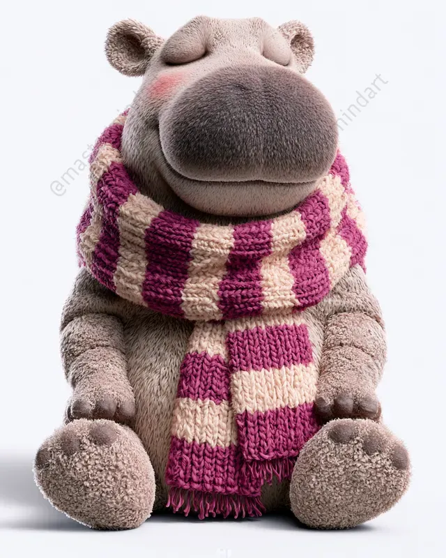 Cozy 3D Animal Scarves