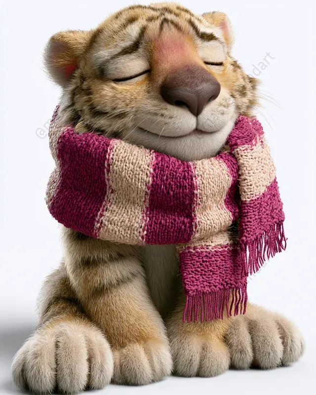 Cozy 3D Animal Scarves