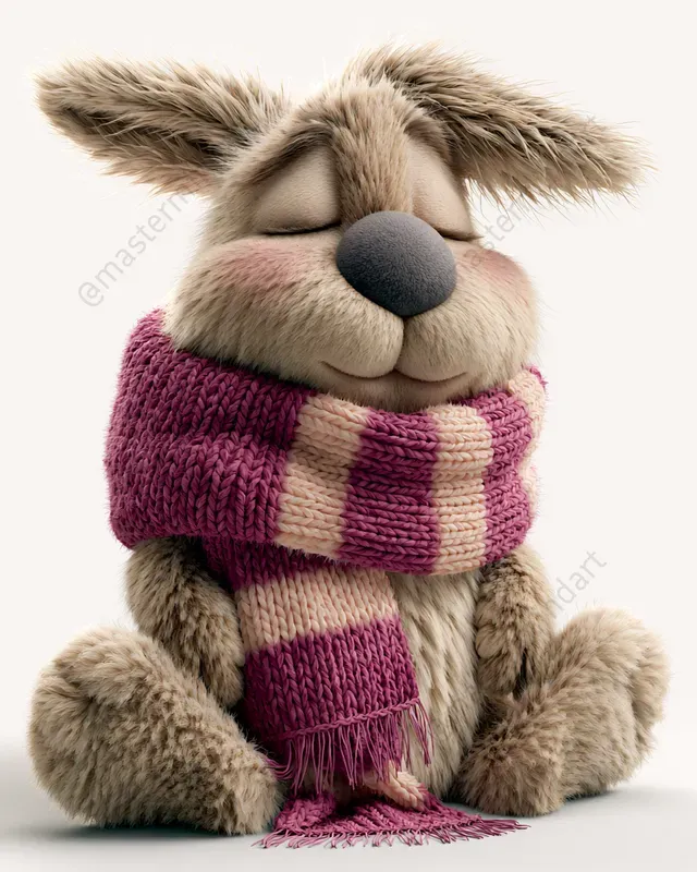 Cozy 3D Animal Scarves