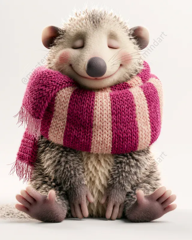 Cozy 3D Animal Scarves