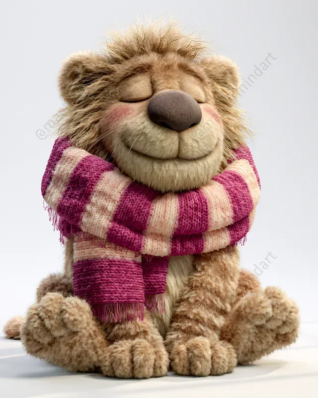 Cozy 3D Animal Scarves