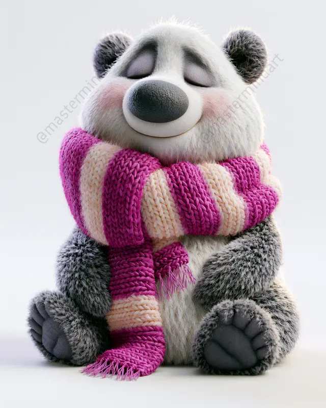 Cozy 3D Animal Scarves