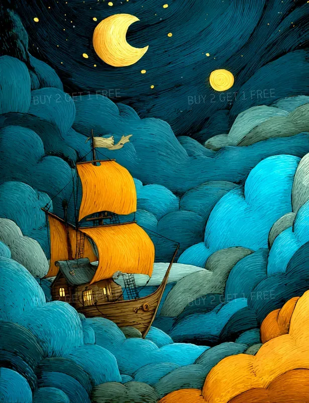 Whimsical Celestial Adventure Storybooks