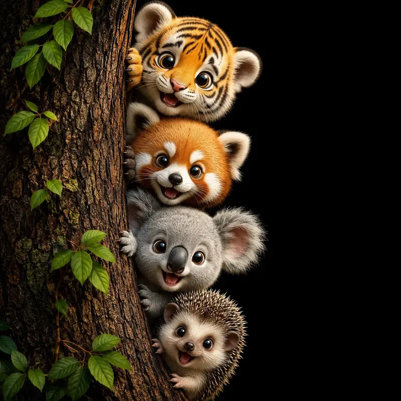 Peekaboo Forest Friends