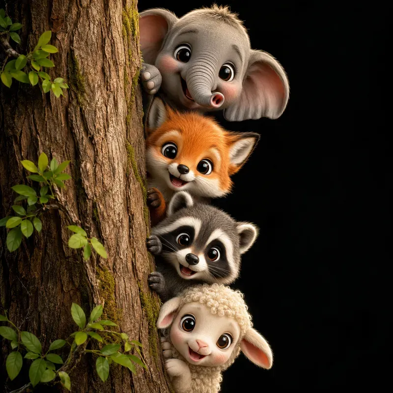 Peekaboo Forest Friends