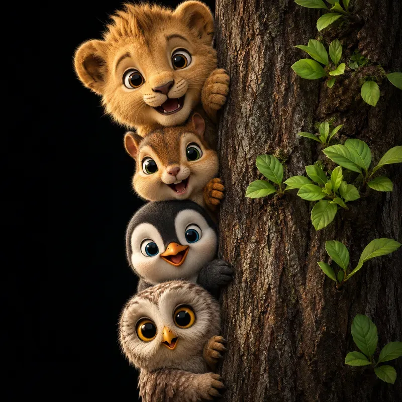 Peekaboo Forest Friends
