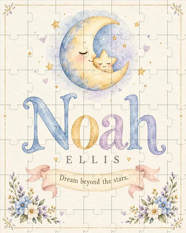 Personalized Baby Name Nursery Wall Art