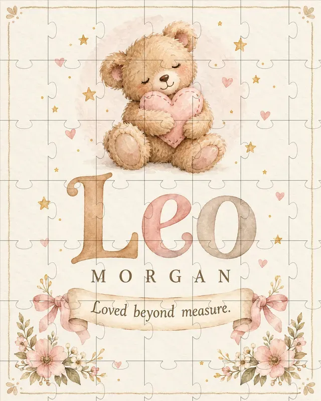 Personalized Baby Name Nursery Wall Art