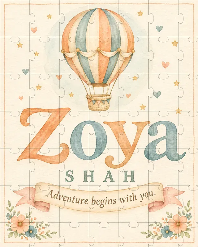 Personalized Baby Name Nursery Wall Art
