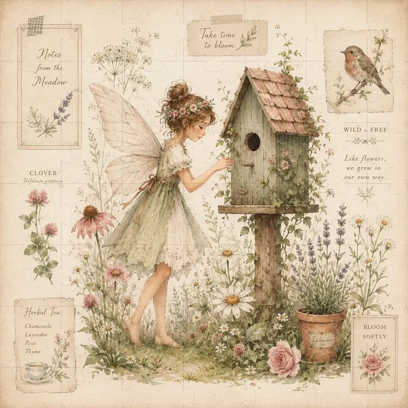 Cottagecore Garden Fairy Illustrations