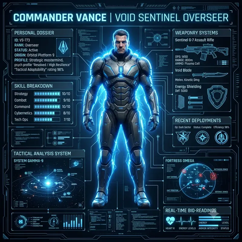 Scifi Character Dossier Generator