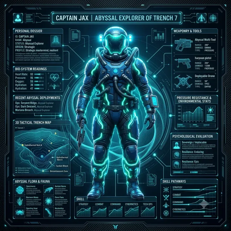 Scifi Character Dossier Generator