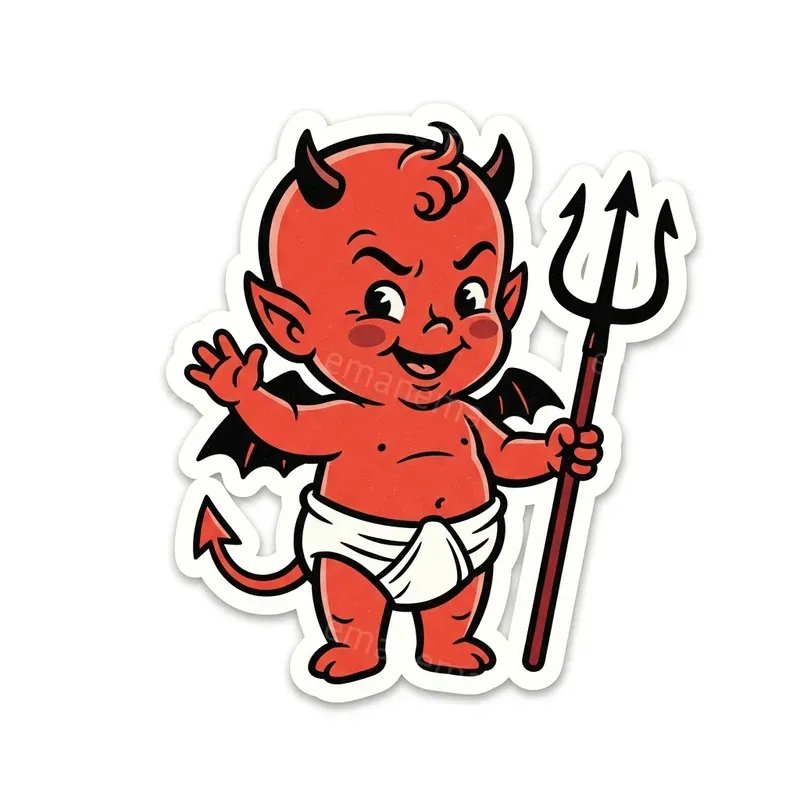 Retro American Mascot Stickers