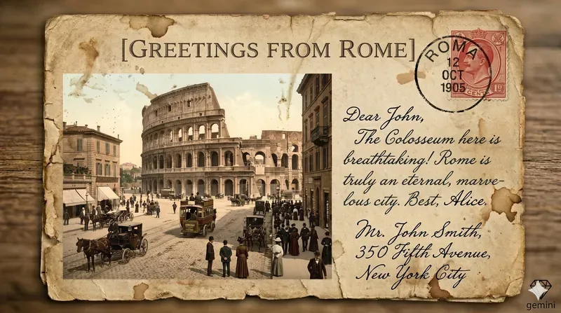 Customizable 1905 Vintage Postcards