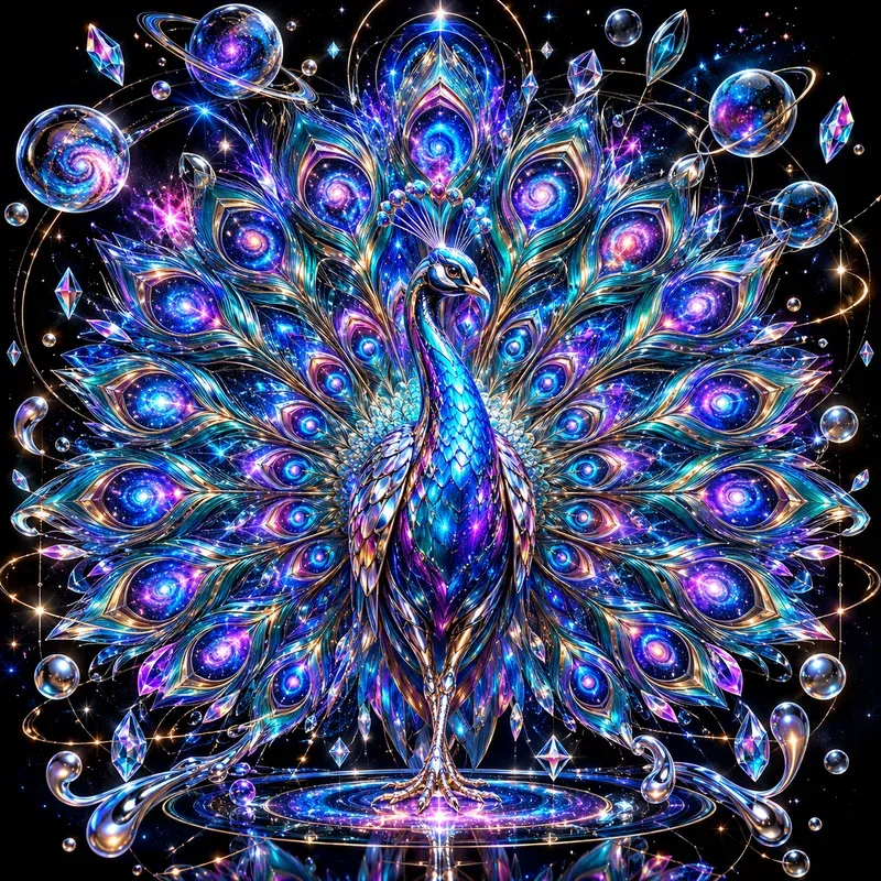 Liquid Chrome Cosmic Art