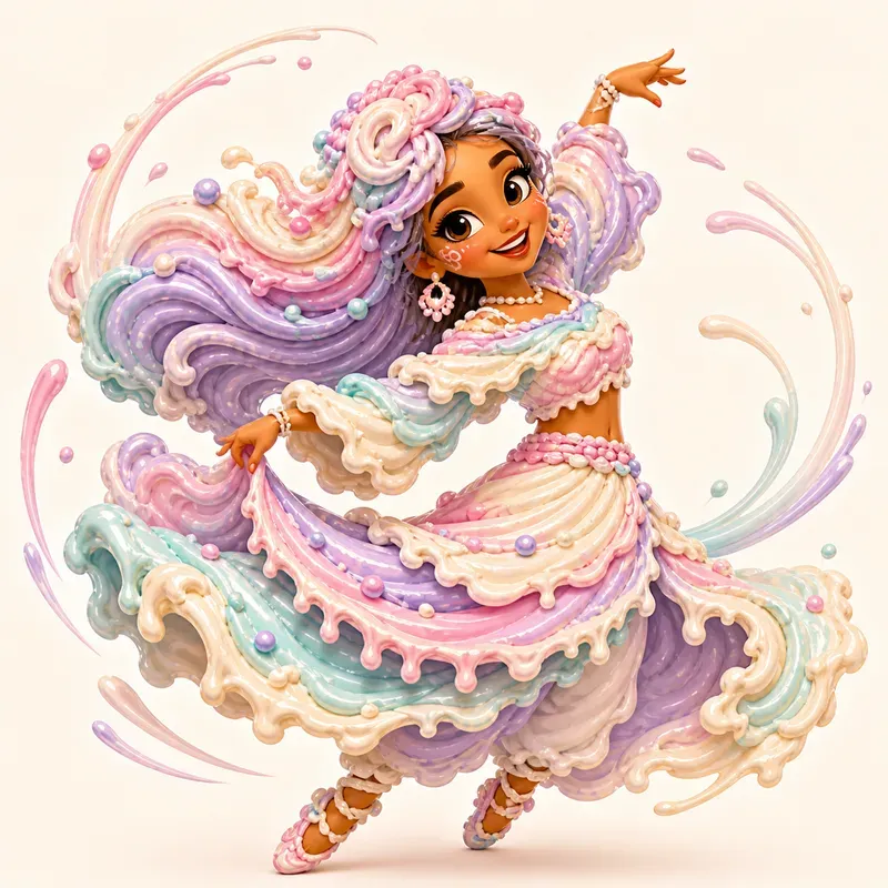 Frosting Face Characters