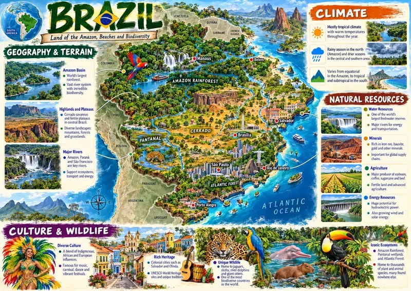 Isometric Educational Geography Atlases