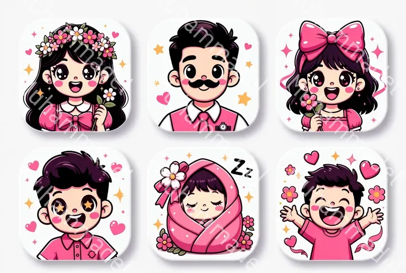Cute Seasonal Icon Collection Generator