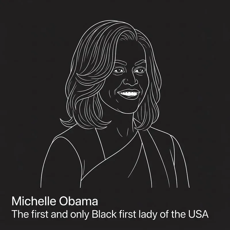 Famous Women In Minimalist Line Art