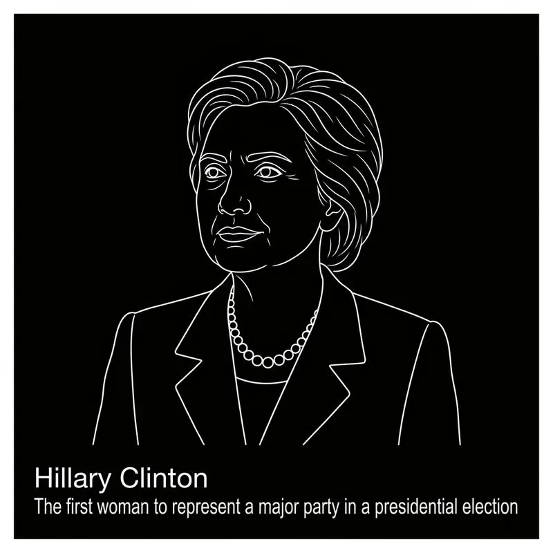 Famous Women In Minimalist Line Art