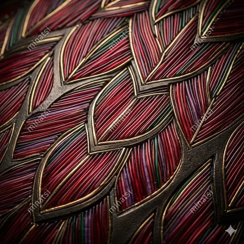 Jewelry Micromosaic Glass Wave Art