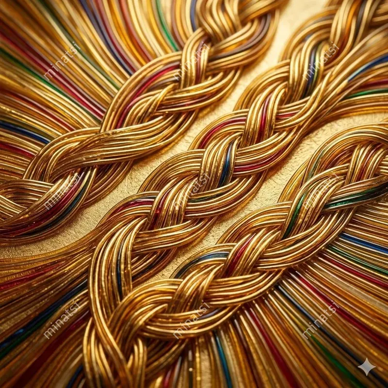 Jewelry Micromosaic Glass Wave Art