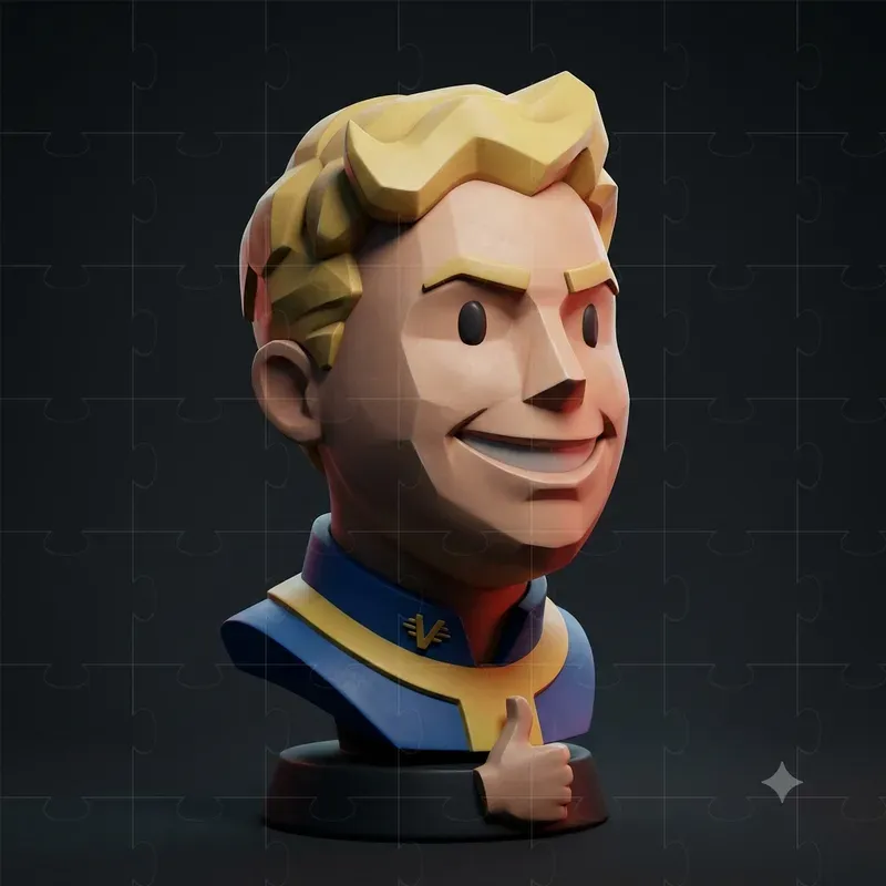 Stylized 3D Character Bust Portraits