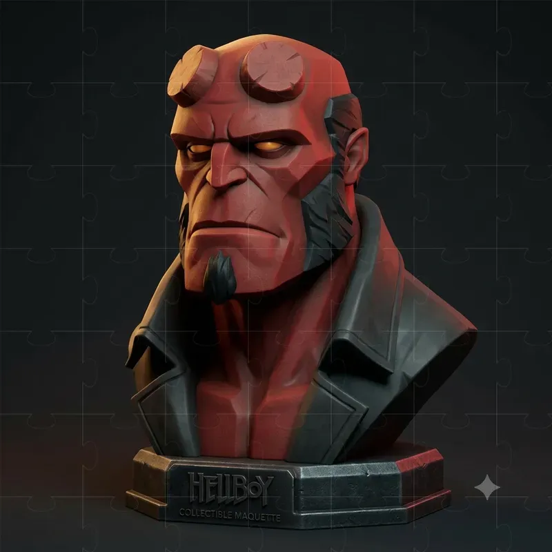 Stylized 3D Character Bust Portraits