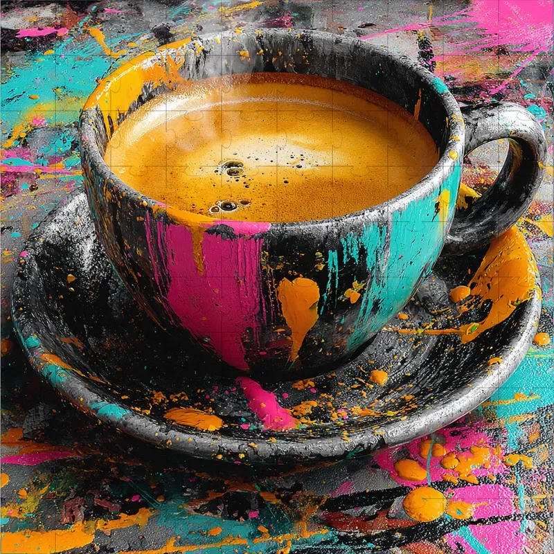 Photo Neon Paint Burst Graffiti